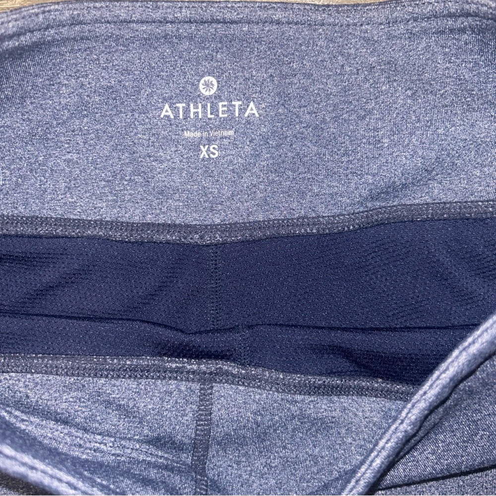 Athleta Oasis Cargo X Small Pull On Skirt Skort 4" Shorts Gray 903951 XS - Picture 3 of 6